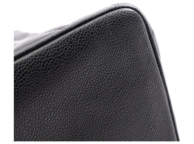 Borsa Tote Chanel Reissue in pelle di vitello martellata nera Nero - vista 9