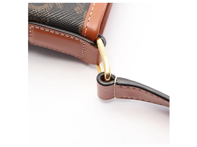 Céline Celine Small Bucket Triomphe Schultertasche Braun Schwarz - Ansicht 6