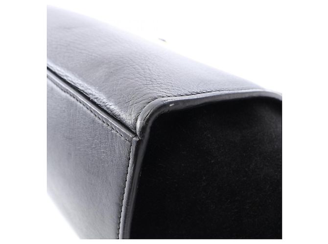 Céline Borsa 2-Way Celine Trapeze Medium Nero Bianco - vista 11