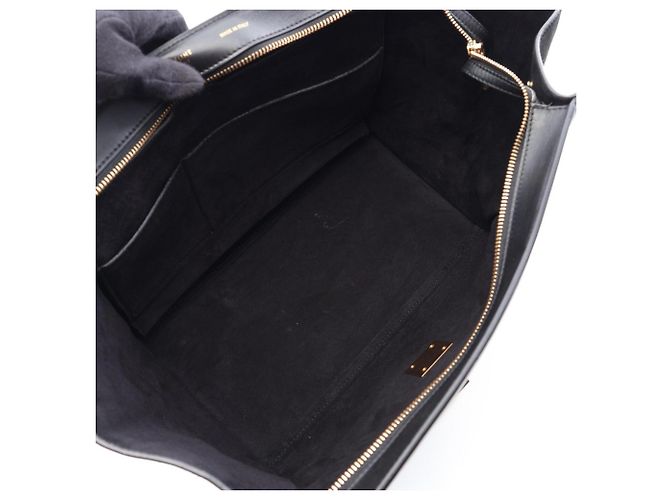 Céline Borsa 2-Way Celine Trapeze Medium Nero Bianco - vista 3