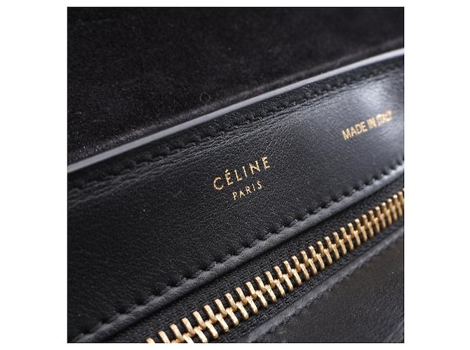 Céline Borsa 2-Way Celine Trapeze Medium Nero Bianco - vista 4