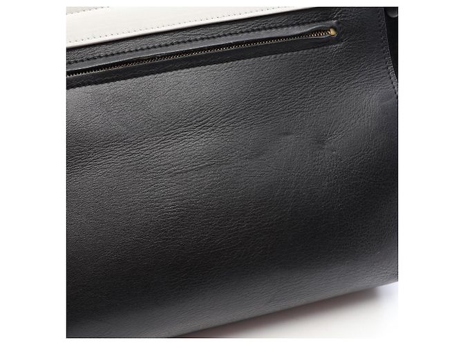 Céline Borsa 2-Way Celine Trapeze Medium Nero Bianco - vista 7