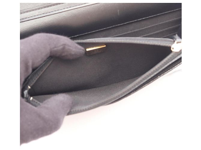 Borsa a tracolla Chanel Matelassé in pelle d'agnello nera Nero - vista 4