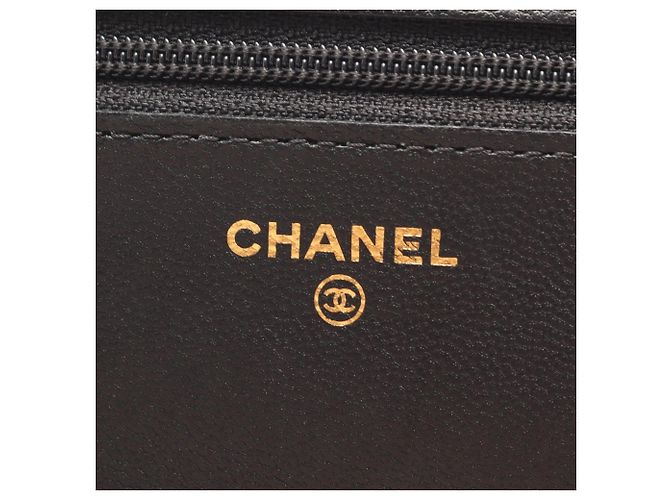 Borsa a tracolla Chanel Matelassé in pelle d'agnello nera Nero - vista 5