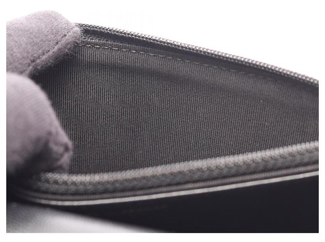 Borsa a tracolla Chanel Matelassé in pelle d'agnello nera Nero - vista 7