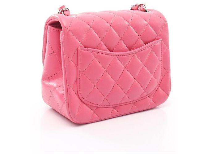 Borsa a tracolla Chanel Mini Matelassé in rosa - vista 2