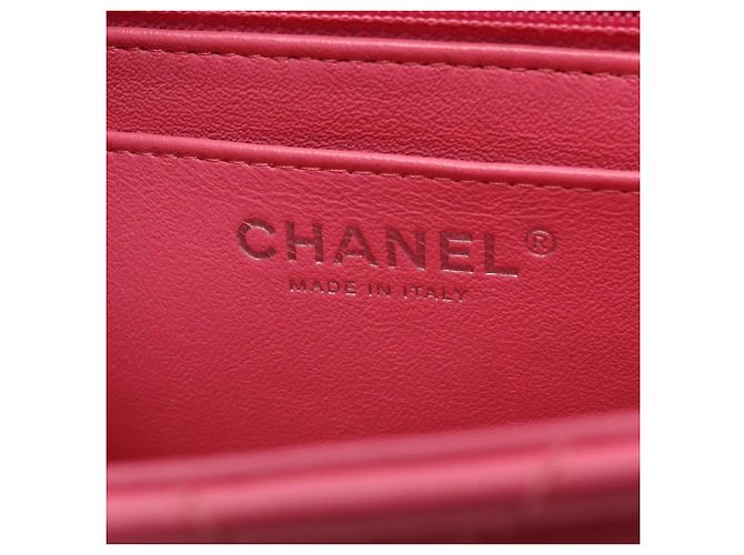 Borsa a tracolla Chanel Mini Matelassé in rosa - vista 4