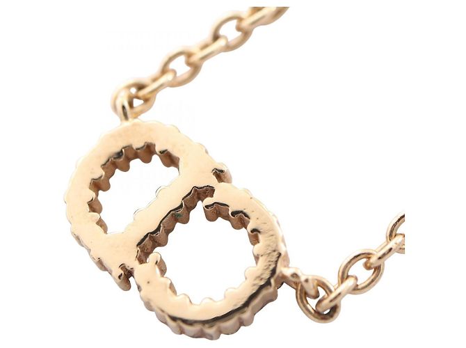 Collar Christian Dior CD Logo Dorado - vista 2