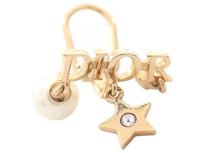 Christian Dior DIO(R)EVOLUTION Clip-Ohrringe Weiß Golden - Ansicht 3