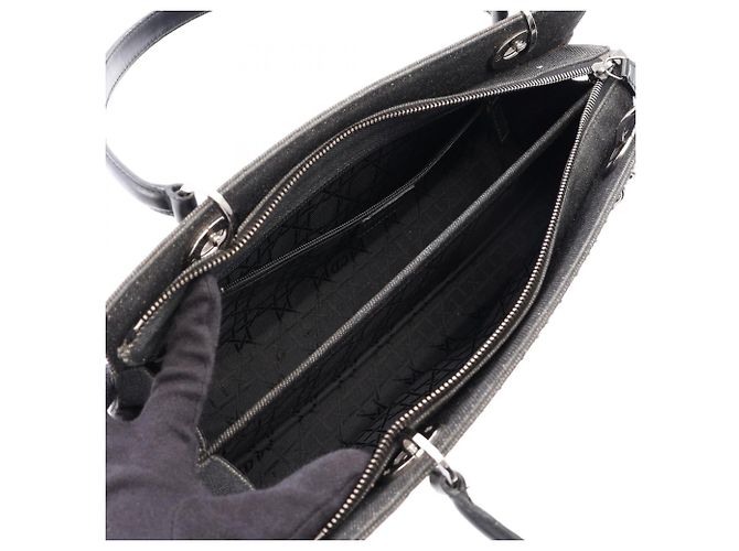 Borsa Christian Dior Cannage borchiata Nero - vista 3