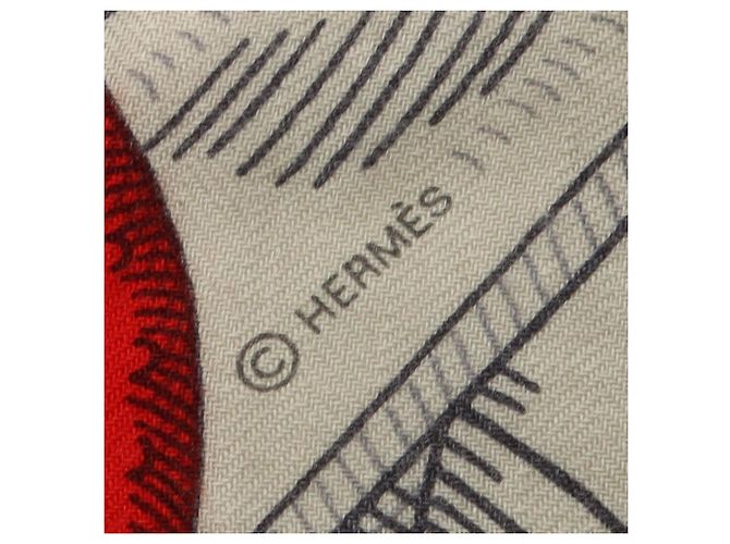 Hermès Hermes Carre Geant 140 Della Cavalleria Foulard Nero Multicolore Crudo - vista 3