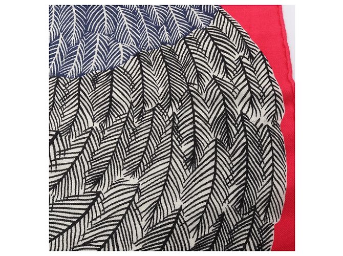 Foulard Hermès Carré Géant Zebra Pegasus Rosa Multicolore Blu navy - vista 8