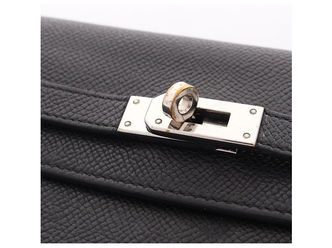 Hermès Cartera bi-fold Hermes Kelly Long Negro - vista 6