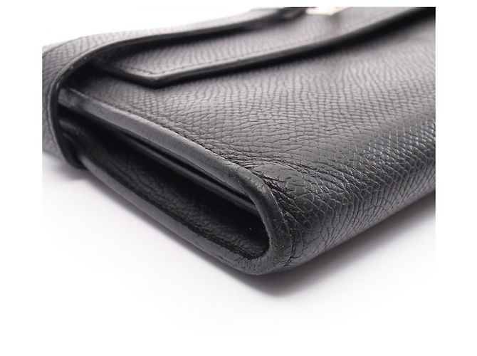 Hermès Cartera bi-fold Hermes Kelly Long Negro - vista 8