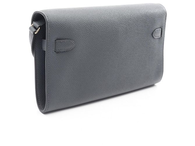 Hermès Borsa a tracolla Hermes Kelly Long To Go Gris Misty Marrone - vista 2
