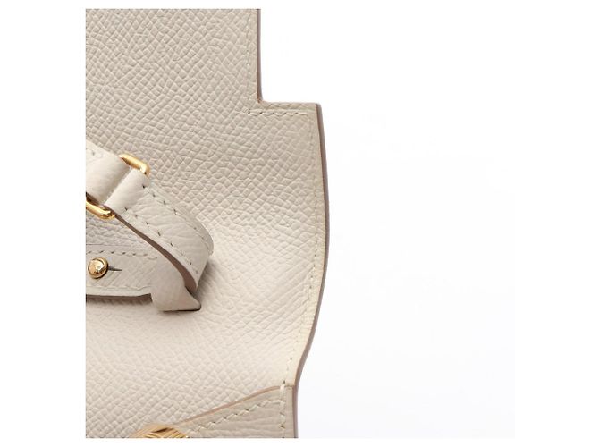 Hermès Borsa a tracolla Hermes Kelly Long To Go Craie Bianco - vista 12