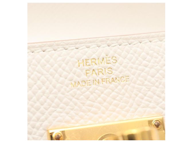 Hermès Borsa a tracolla Hermes Kelly Long To Go Craie Bianco - vista 4
