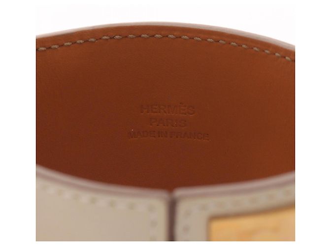 Hermès Hermes Collier de Chien Cle Bangle D'oro Crudo - vista 4