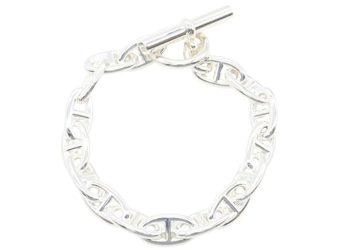 Hermès Pulsera Hermes Chaine d'Ancre GM Plata - vista 2