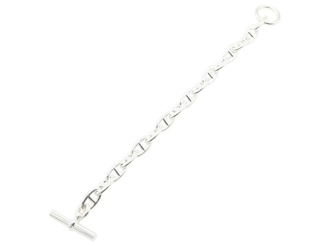 Hermès Pulsera Hermes Chaine d'Ancre GM Plata - vista 3