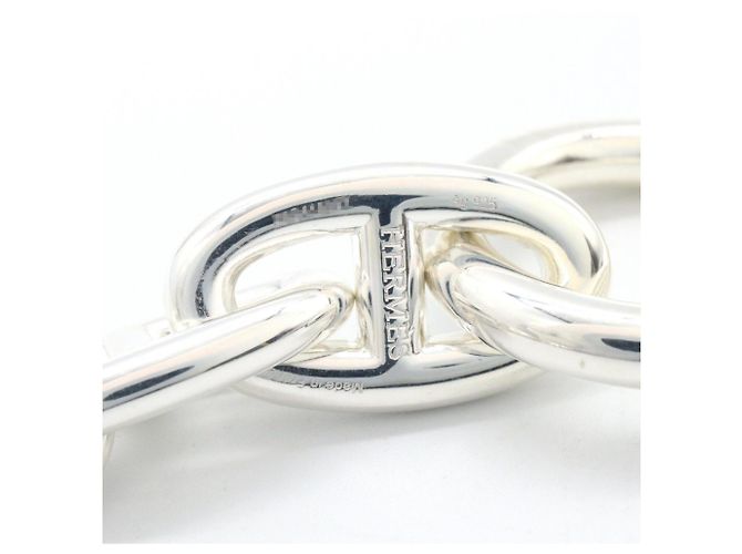 Hermès Pulsera Hermes Chaine d'Ancre GM Plata - vista 4