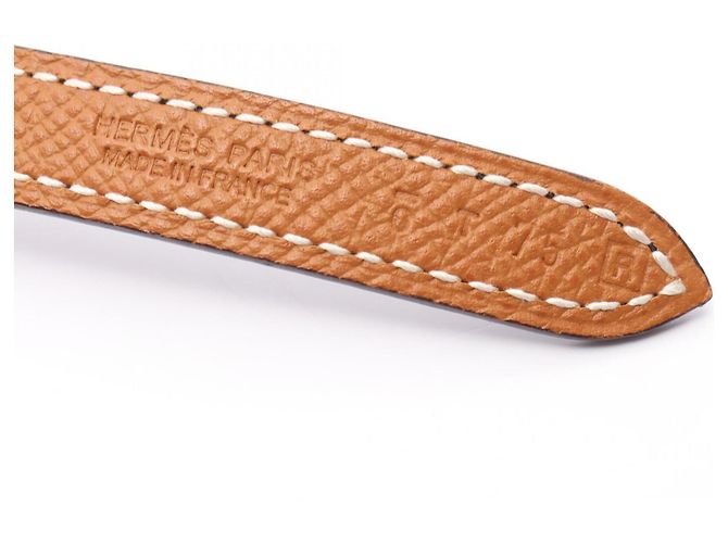Hermès Hermes Gamma Gold Noir Wendelgürtel Braun Schwarz - Ansicht 4