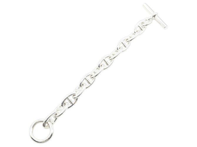 Hermès Bracciale con Charms Hermes Chaine d'Ancre TGM Argento - vista 3