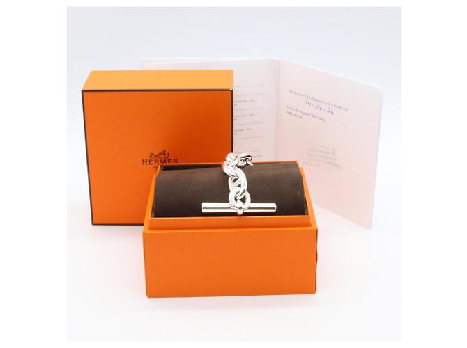 Hermès Bracciale con Charms Hermes Chaine d'Ancre TGM Argento - vista 5
