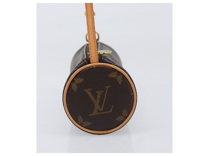Louis Vuitton Papillon Pochette Monogram Canvas Mini Marrone - vista 4