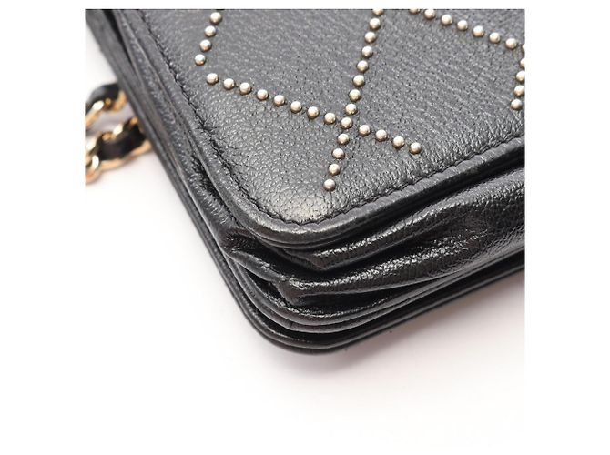 Timeless Borsa a tracolla Chanel Matelassé borchiata Nero - vista 6