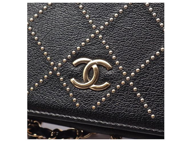 Timeless Borsa a tracolla Chanel Matelassé borchiata Nero - vista 9