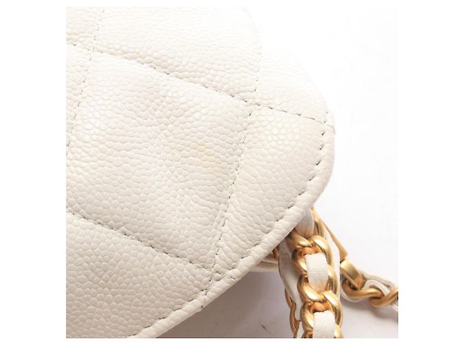 Timeless Borsa Hobo Small Matelassé Chanel in White Bianco - vista 6