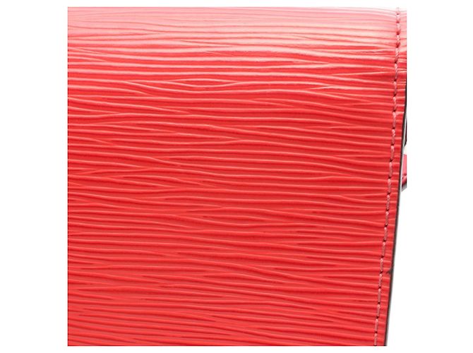 Louis Vuitton Pochette Louise PM Epi Leather Borsa a tracolla rossa Rosso - vista 11