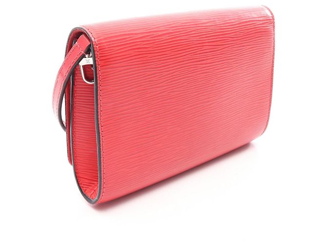 Louis Vuitton Pochette Louise PM Epi Leather Borsa a tracolla rossa Rosso - vista 2