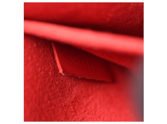 Louis Vuitton Pochette Louise PM Epi Leather Borsa a tracolla rossa Rosso - vista 5