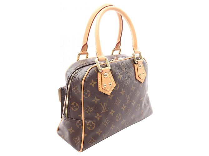 Louis Vuitton Manhattan PM Handtasche Braun - Ansicht 2