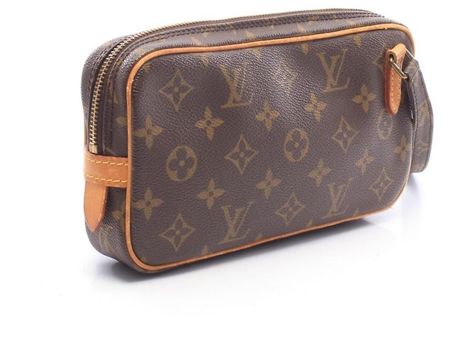Borsa a tracolla Louis Vuitton Marly Bandoulière Monogram Marrone - vista 2
