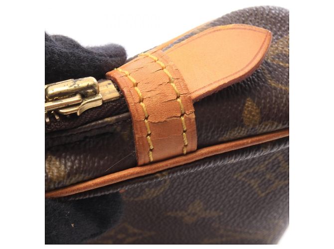 Borsa a tracolla Louis Vuitton Marly Bandoulière Monogram Marrone - vista 7