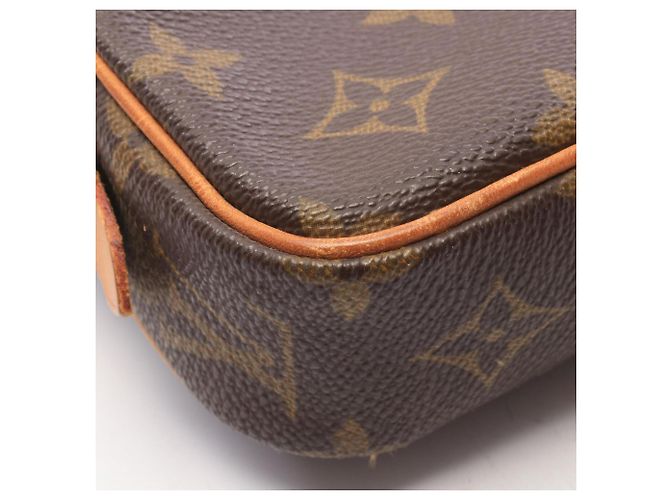 Borsa a tracolla Louis Vuitton Marly Bandoulière Monogram Marrone - vista 9
