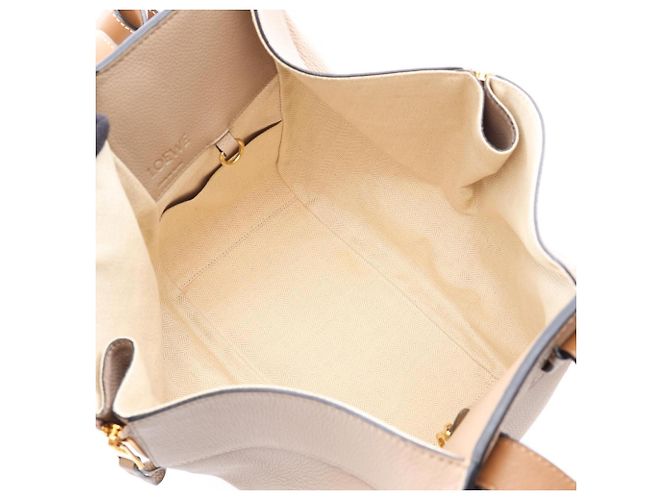 Bolsa 2-Way Loewe Hammock Small Marrom Bege - vista 3