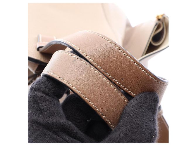 Bolsa 2-Way Loewe Hammock Small Marrom Bege - vista 7
