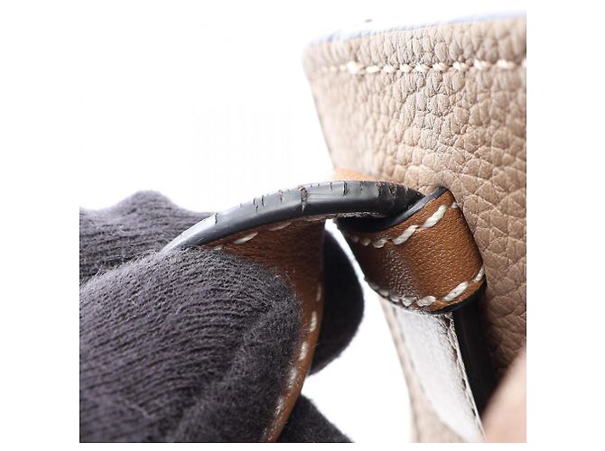 Bolsa 2-Way Loewe Hammock Small Marrom Bege - vista 9