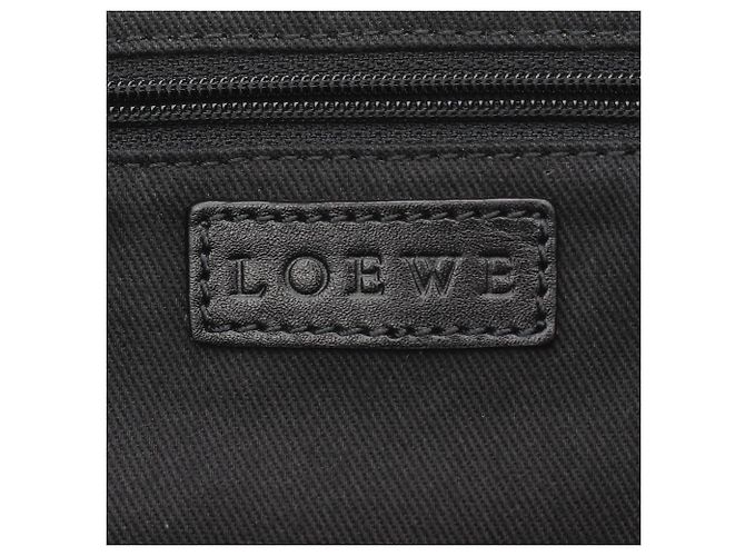 Borsa Tote Loewe Anagram Nero Beige - vista 4