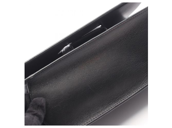 Loewe Barcelona Schultertasche aus schwarzem Leder - Ansicht 10