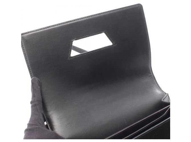 Loewe Barcelona Schultertasche aus schwarzem Leder - Ansicht 5