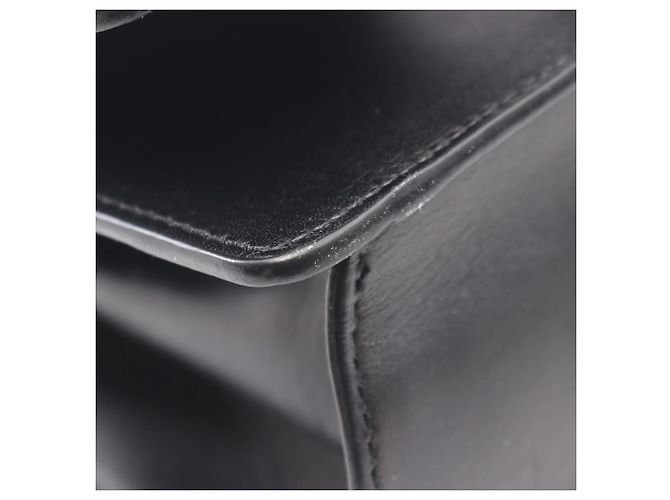 Loewe Barcelona Schultertasche aus schwarzem Leder - Ansicht 9