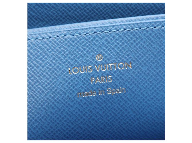 Louis Vuitton Zippy Wallet Brown Blue Monogram - view 4