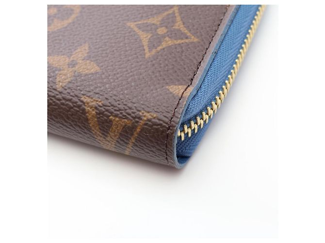 Louis Vuitton Zippy Wallet Brown Blue Monogram - view 7