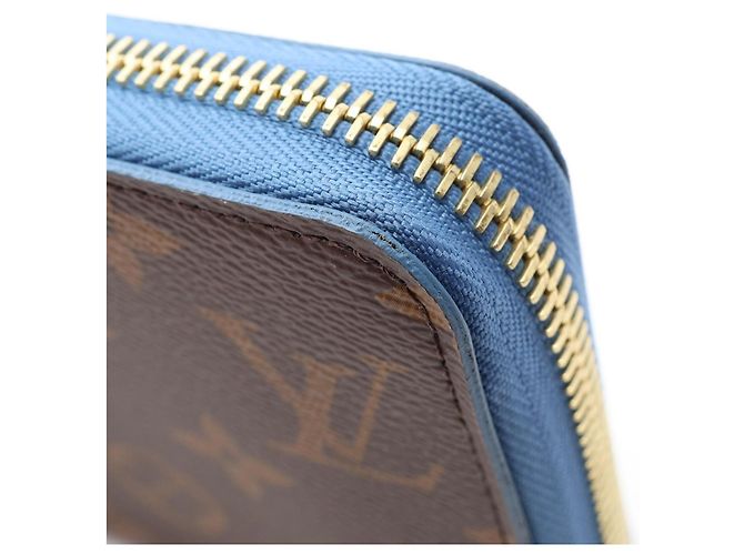Louis Vuitton Zippy Wallet Brown Blue Monogram - view 8