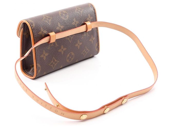 Louis Vuitton Monogram Pochette Florentine Gürteltasche Braun Monogramm - Ansicht 2
